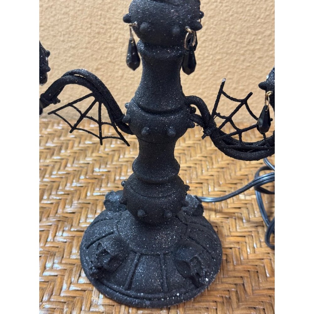 Halloween Celebrate It Candelabra Lamp With LED Flickering Candle - Picture 4 of 11